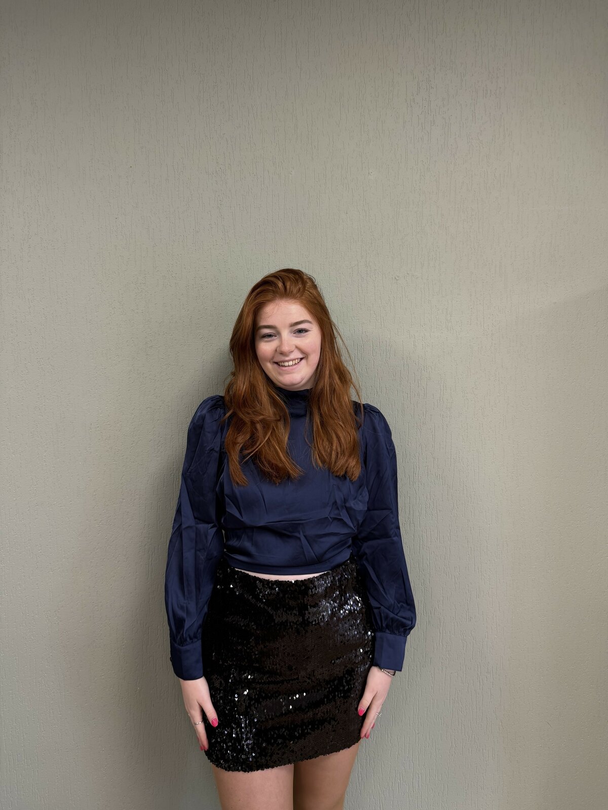 Noé glitter rok zwart