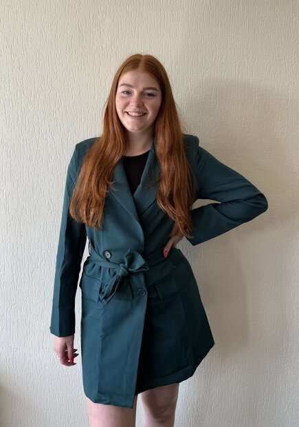 Liv blazer dress petrol Green