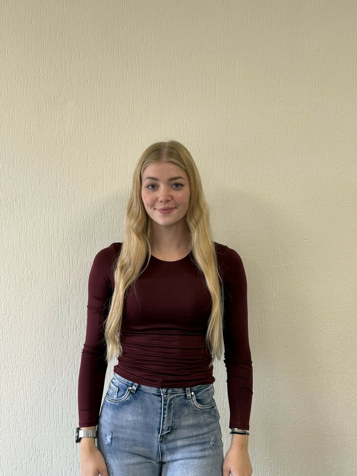 Chlo&eacute; top long Bordeaux