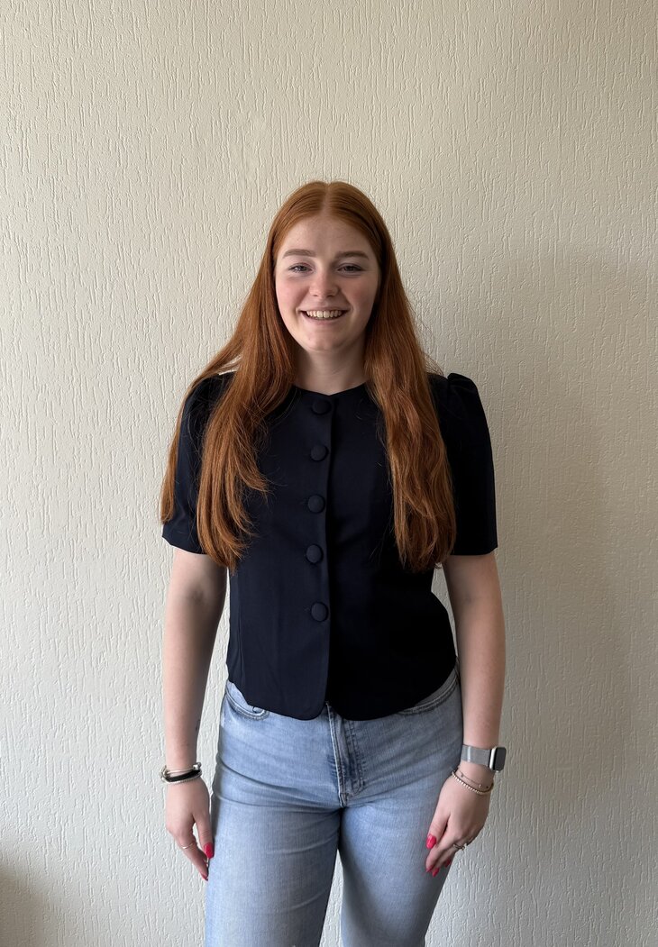 Mae blazer top navy Blue