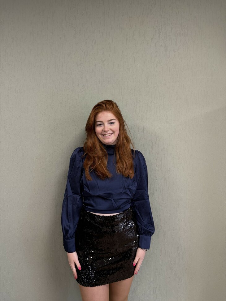 No&eacute; glitter rok zwart